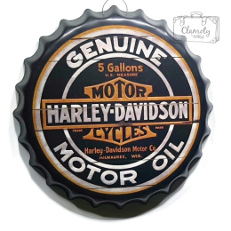 Harley-Davidson Motor Oil Blaszany Kapsel Duży 40Cm