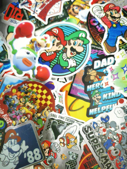 Zestaw Naklejek Wlepki Sticker Bomb Super Mario N 2