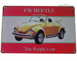 Tabliczka Ozdobna Blacha Beetle Retro Vintage