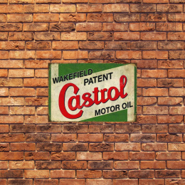 Tablica Ozdobna Blacha Castrol Motor Oil Retro Vintage