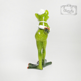 Figurka Porcelanowa Żaba Zielona Pielęgniarka Chuda