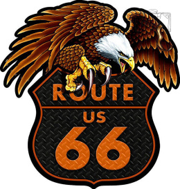 Tablica Tabliczka Route 66 Eagle USA Droga 66 z Orłem Blacha Ozdobna