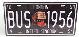 London Bus UK Tabliczka Tablica Blacha Ozdobna