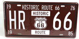 Route 66 Historic Tablica Blacha Ozdobna Usa