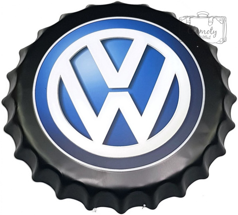 Vw Blaszany Kapsel Ozdobny Duży 40Cm Volkswagen
