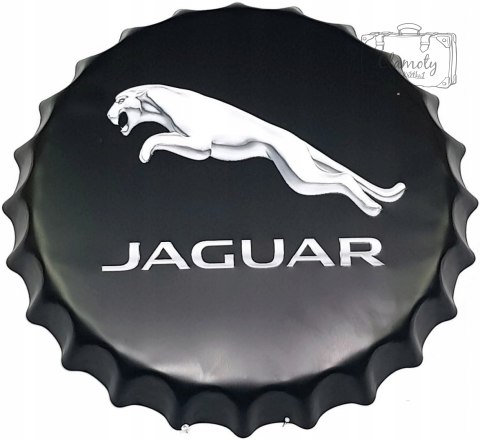 Jaguar Blaszany Kapsel Duży 40Cm Jaguar Logo