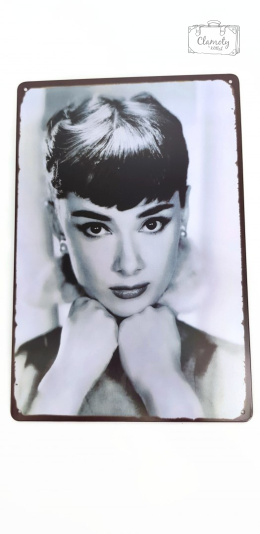 Audrey Hepburn 3 Blacha Ozdobna