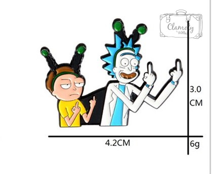 Przypinka Rick And Morty Metal Pin 2 Broszka