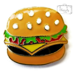 Przypinka Hamburger Buton Metal Pin 1