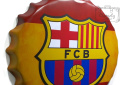 Fc Barcelona Blaszany Kapsel Na Ścianę Duży 40Cm