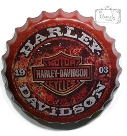 Harley-Davidson 1903 Blaszany Kapsel Duży 40Cm