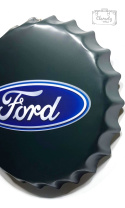 Ford Logo Blaszany Kapsel na Ścianę Duży 40Cm