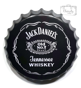 Jack Daniels Old No7 Tennessee Whiskey Blaszany Kapsel Duży 40Cm