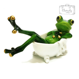BUTTON GREEN FROG WITH TONGUE BUTON PIN