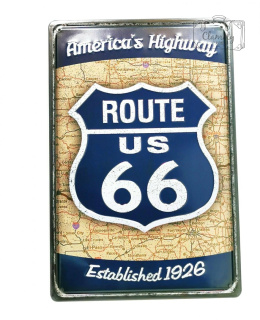 Route 66 Amerykańska Autostrada Tablica Blacha Ozdobna