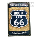 Route 66 Amerykańska Autostrada Tablica Blacha Ozdobna