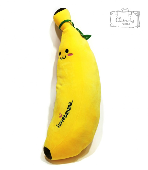 Pluszak Maskotka Żółty Banan Średni 50Cm