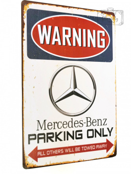 Parking Tylko Dla Mercedesa Tablica Blacha Ozdobna
