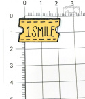 Przypinka Pin 1Smile Żółty Uśmiech