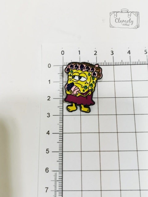 Przypinka Pin SpongeBob Spódnica I Lokówki