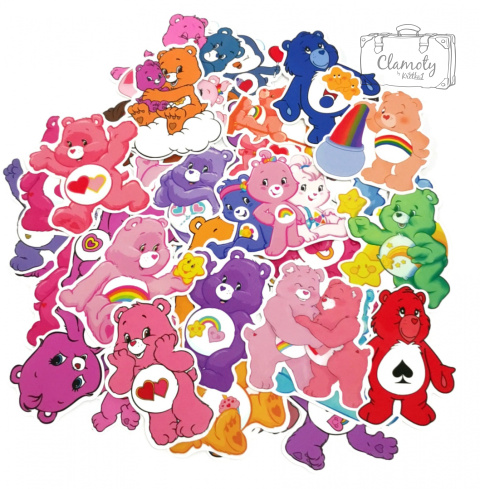 Zestaw Naklejek Wlepki Sticker Bomb Troskliwe Misie Care Bear n25