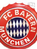 Fc Bayern Munchen Blaszany Kapsel na Ścianę 40Cm