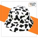 Bucket Hat Kapelusz Rybaka Biało-Czarna Krowa Gift