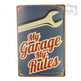 TABLICA MY GARAGE MY RULES