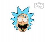 Przypinka Button Rick And Morty Metal Pin Broszka