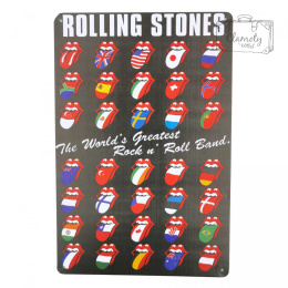 THE ROLLING STONES LANGUAGES DECORATIVE BOARD