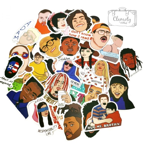 Zestaw Naklejek Wlepki Sticker Bomb Among Us 2 N17