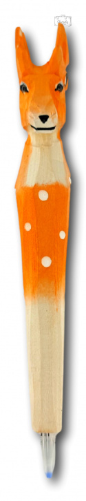 Długpis drewniany pomarańczowa saernka
