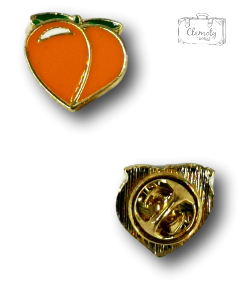 PRZYPINKA BRZOSKWINKA METAL PIN 2