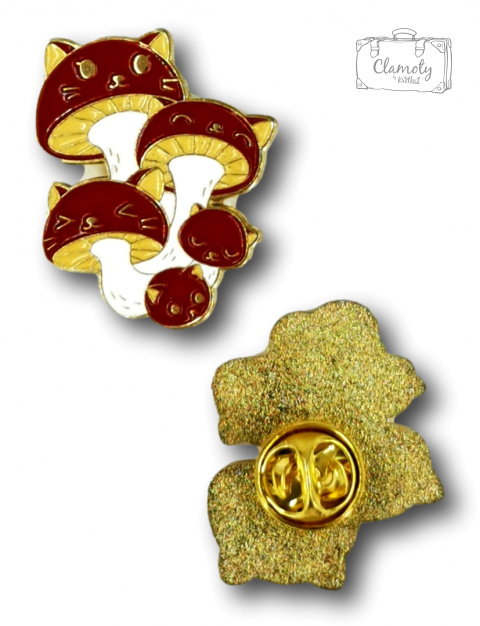 PRZYPINKA MUCHOMORKI METAL PIN 2