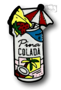 PRZYPINKA DRINK PINACOLADA METAL PIN 1