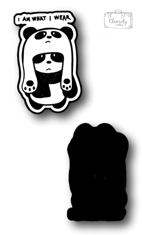 PRZYPINKA PANDA I'M WHAT I WEAR METAL PIN 2