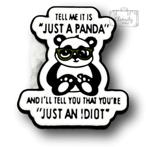 PRZYPINKA JUST A PANDA METAL PIN 1