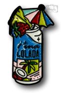 PRZYPINKA DRINK NIEBIESKI PINACOLADA METAL PIN 1