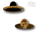 PRZYPINKA CZARNE SOMBRERO METAL PIN 2