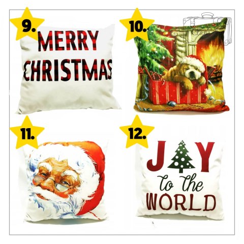 Poszewka Na Poduszkę Jasiek Świąteczna Różne Wzory