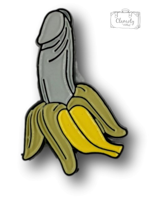 PRZYPINKA BANAN METAL PIN 1