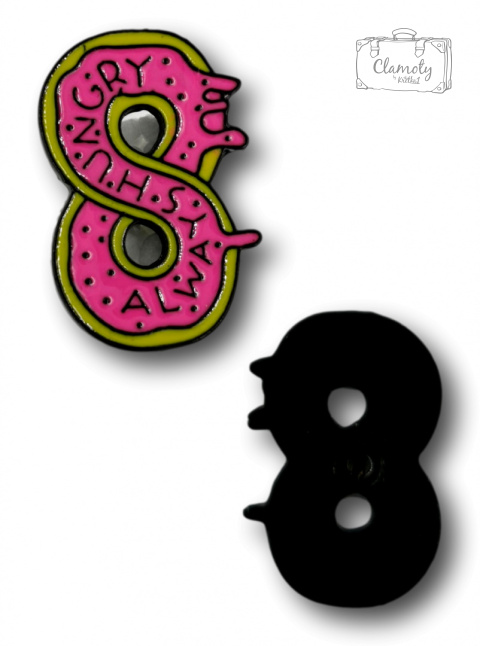 PRZYPINKA AWAYS HUNGRY METAL PIN 2