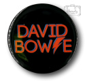Przypinka Metalowa Okrągła Czarna David Bowie Pin