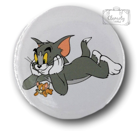 PRZYPINKA OKRĄGŁA TOM&JERRY METAL PIN 1