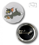 PRZYPINKA OKRĄGŁA TOM&JERRY METAL PIN 2