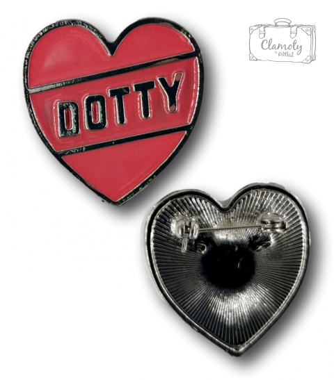 PRZYPINKA SERCE DOTTY METAL PIN 1