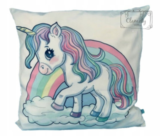 POSZEWKA SŁODZIUTKI UNICORNIK Z TĘCZĄ W TLE
