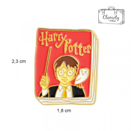 HARRY POTTER BOOK BOOK RED BUTON M