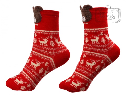 Zestaw Skarpetek Świątecznych Zestaw 4 One Size 4