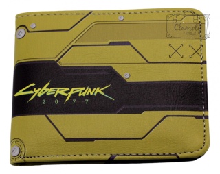 Portfel Dla Gracza Dwuczęściowy CyberPunk Żółty